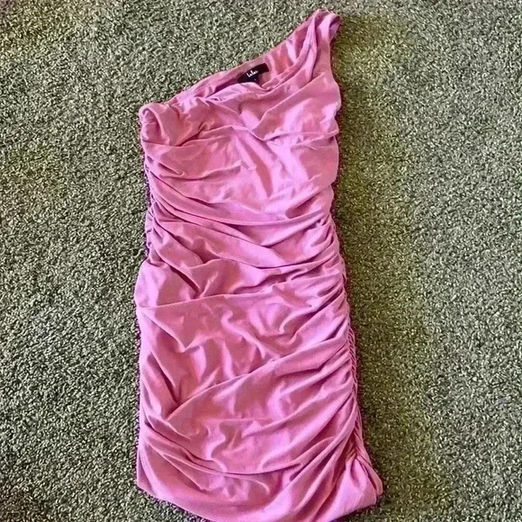 Lulus One Shoulder Body Con Dress - Picture 1 of 3